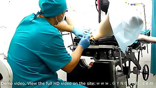 Orgasm on gyno chair