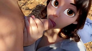 Were you going little girl? - Small Molly come by some money after school