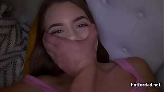 Sneaky Dad Fucks Teen Friend In The Night