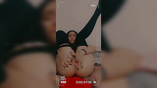 teenager is desperate to fuck and records herself masturbating
