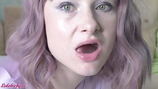Pretty Woman Passionately Suck Cock and Swallows Cum