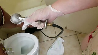 8 Gallon Enema Bag POV Fucking