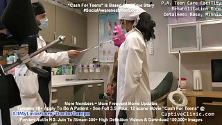 Minnie Rose Strip Searched By Maya Farrell & Gyno Doctor Tampa