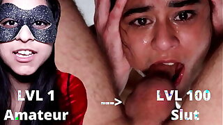 Zoody Levels Up Her FACEFUCKING! Unskilful Indian Teen THROAT PIE! She Improves Her Deepthroat Blowjob